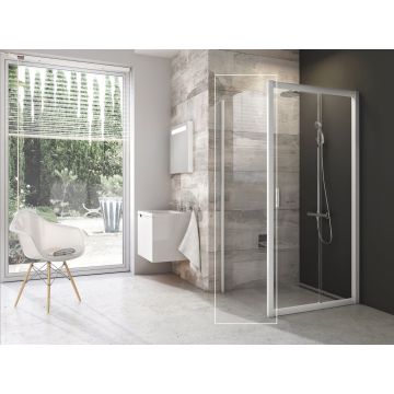 Ravak Dušas Siena BLPS-90 Balts+Caurspīdīgs Stikls (9BH70100Z1)