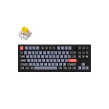 Keychron Q3 80% Carbon Black (ANSI, RGB, Hot-Swap Gateron G Pro Yellow Switch)