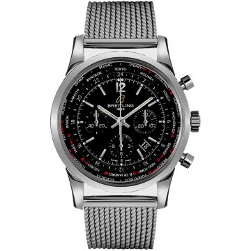 Breitling Transocean Chronograph Unitime Men's Watch AB0510U6-BC26-SS