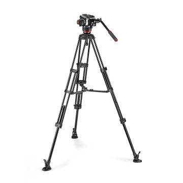 Manfrotto 504X Fluid Video Head with Aluminium Twin Leg Tripod MS (MVK504XTWINMA)