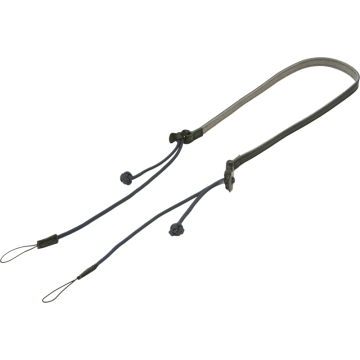Artisan & Artist ACAM-P12 Flynn Camera Paracord Strap with adjust lengths in Leather (with Loop) Navy