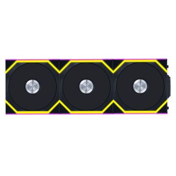 Lian Li UNI FAN SL Wireless ARGB PWM Fan, 3-Pack incl. Controller - Reverse Blade, 120 mm, black (12RSL1W3B)
