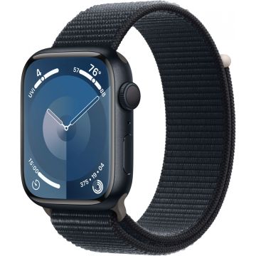 Apple Watch Series 9 GPS 45mm Midnight Aluminium Case with Midnight Sport Loop MR9C3