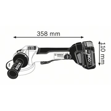 Bosch GWS 18V-10 PSC, SOLO L-Boxx (06019G3F0B)