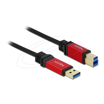 Delock Cable USB 3.0 Type-A Plug to USB 3.0 Type-B Plug 3 m Premium (82758)