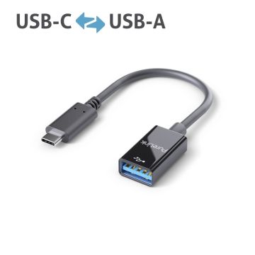 PureLink USB C to USB A adapter USB 31 Gen 1 iSeries black 0.1m (IS231)