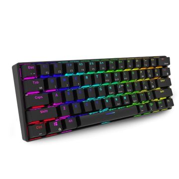 Royal Kludge RK61 TKL Keyboard 60% Hot-swap Blue Switches US Black
