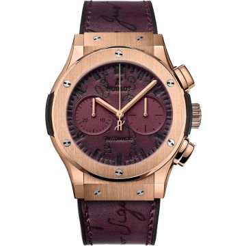 Hublot Classic Fusion Chronograph Berluti Scritto 45mm Men's Watch 521.OX.O50V.VR.BER18