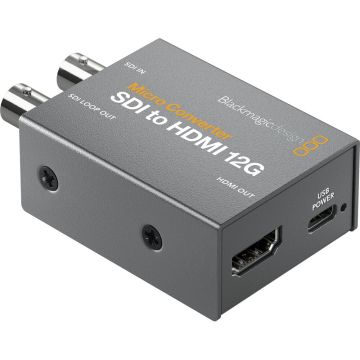 Blackmagic Design Micro Converter SDI to HDMI 12G PSU (CONVCMIC/SH12G/WPSU)
