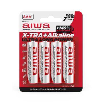 AIWA Batteries Blister 4x AAA AB-AAALR03/4
