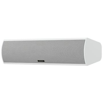 Piega Premium Center Small White Varnished Aluminum Silver Fabric Cover