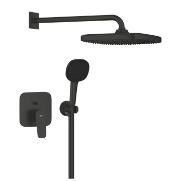 Grohe Grohtherm Cubeo 250 Tempesta Slēpta Dušas Sistēma Matēts Melns (1053362430)