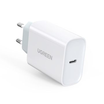 Ugreen Fast USB Charger Type C Power Delivery 30 W Quick Charge 4.0 white (70161)