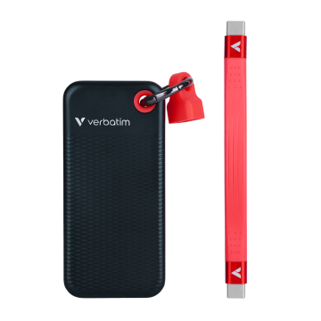 Verbatim Pocket SSD USB 3.2 Gen 2 1 TB Black/Red