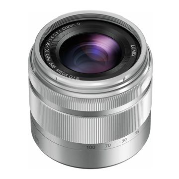Panasonic Lumix G Vario 35-100mm f/4.0-5.6 Asph Mega O.I.S. Silver (H-FS35100E-S)