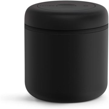 Fellow Vacuum Container for Coffee and Food Storage, Integrated Vacuum Pump, Hermetic Seal, 0.7 Litre, Matte Black (1168MB07)
