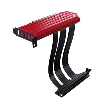 Hyte PCI-E 4.0 Riser Cable, 20 cm - red (ACC-HYTE-PCIE40-R)
