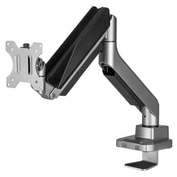 Alterzone Arm ADV Single Monitor Arm, Grey (ALZARM-HD-2)