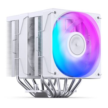 Jonsbo CR-3000E CPU cooler, dual tower, RGB - 120mm, white (CR-3000EW ARGB)