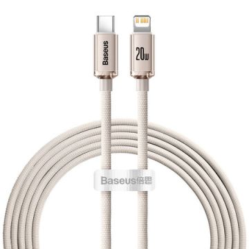 Baseus Crystal Shine cable USB-C to Lightning 20W 2m Pink (CAJY001404)