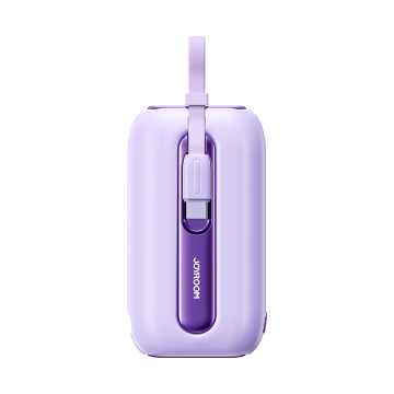 Joyroom Power Bank 10000mAh Colorful Series 22.5W with 2 built-in USB-C and Lightning Cables Purple (JR-L012)