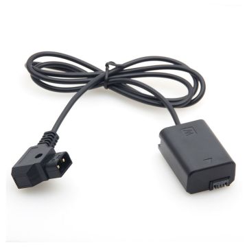 Caruba Sony NP-FW50 Full Decoding Dummy Battery + D-TAP (Straight Cable)