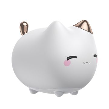 Baseus silicone LED bedside lamp for children 3 light modes kitten white (DGAM-A02)