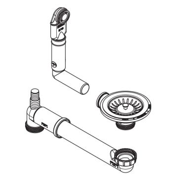 Franke Set WK Manual 1B Fragranite Round OF HE (112.0687.816)