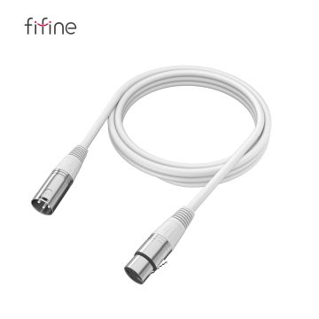FIFINE L9W XLR cable (White) 1.8m