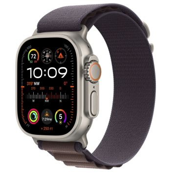 Apple Watch Ultra 2 GPS + Cellular 49mm Titanium Case with Indigo Alpine Loop (Small) MRER3