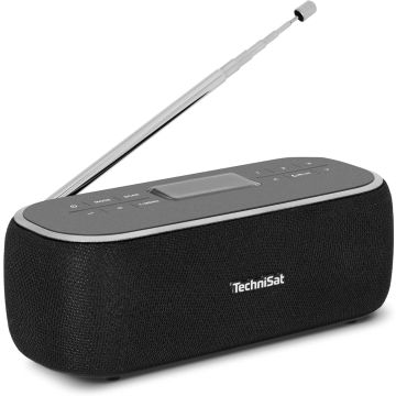 TechniSat VIOLA BT 1 Portable Bluetooth Speaker with DAB+ Digital Radio Black/Grey