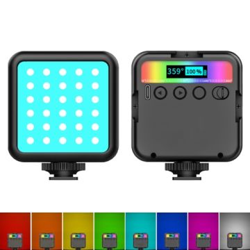 Puluz PU560B Pocket 2500-9000K+RGB Full Color Beauty Fill Light Handheld Camera Photography LED Light