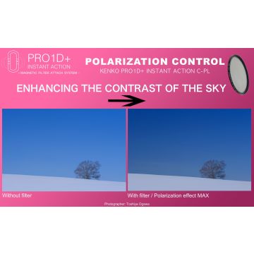 Kenko PRO1D+ INSTANT ACTION C-PL 67mm Polarizācijas Filtrs