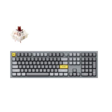 Keychron Q6 100% Silver Grey (ANSI, RGB, Hot-Swap, Gateron Pro Brown Switch)