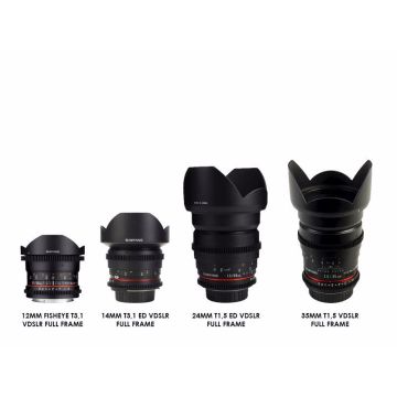 Samyang Lens Kit VDSLR Wide-Angle Canon