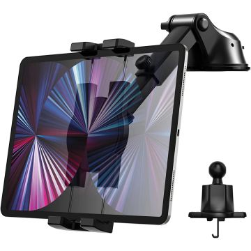 Oilcan Car Mount 3-in-1 Tablet Holder Suction Cup, Car Ventilation Dashboard Windscreen 4-12.9 Inch