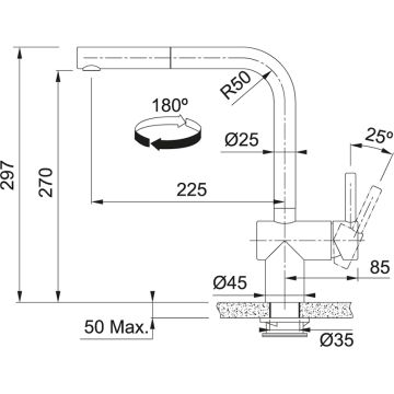 Franke Atlas Neo S Nozzle (115.0625.527)