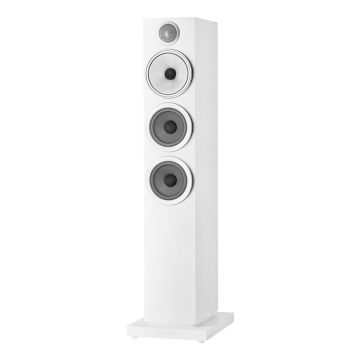 Bowers & Wilkins Floorstanding Speaker 704 S3, Satin White, 1Pc