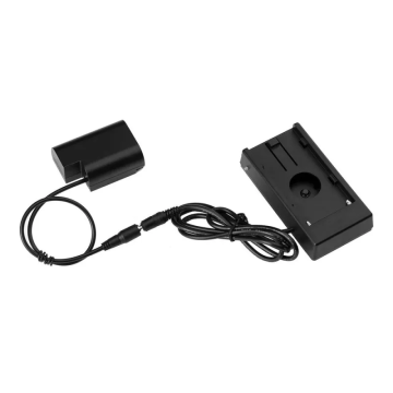 Caruba Panasonic DMW-DCC12 Full Decoding Dummy Battery + F970 Battery Gusset (straight cable)