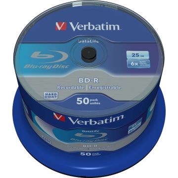 Verbatim BD‑R Blu‑Ray Discs Single Layer 25 GB data storage (50‑pack)