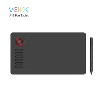 Veikk A15 Graphic Tablet Red