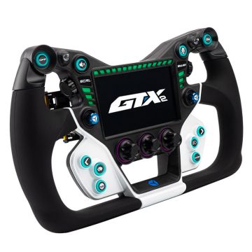 Cube Controls GTX2 Steering Wheel White/Black 30 cm Grip (GTX2-WHI300BLK)