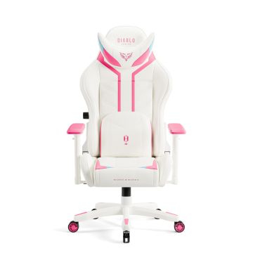 Diablo X-Ray 2.0 Normal Size White-Pink Ergonomic Chair