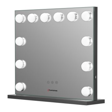 Humanas HS-HM02 Make-up Mirror with LED Lighting Black