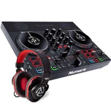Numark Party Mix Live DJ Controller DJ Headphones H175 (PARTYMIXLIVEBUNDLE)