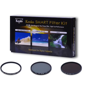 Kenko Smart Filter Kit Protector, Circular PL and ND8 49mm