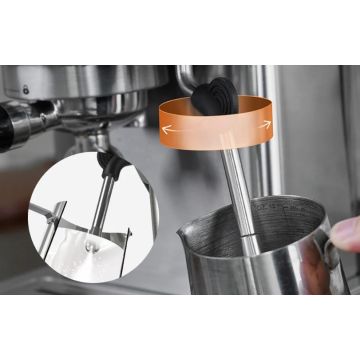 HiBREW H10A piston espresso machine with temperature control (black)