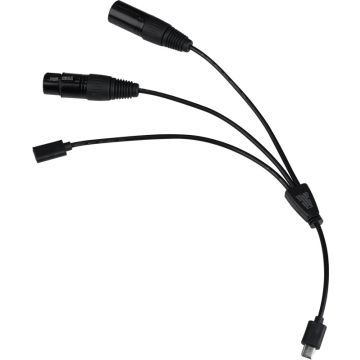 Nanlite USB-C to DMX Cable Splitter (CB-DMX-USBC-1/3)