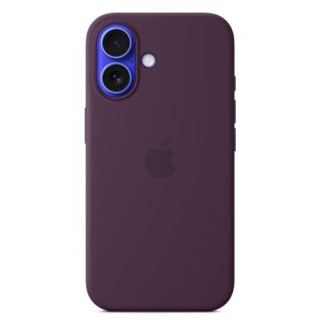 Apple iPhone 16 Silicone Case with MagSafe Plum MYY43