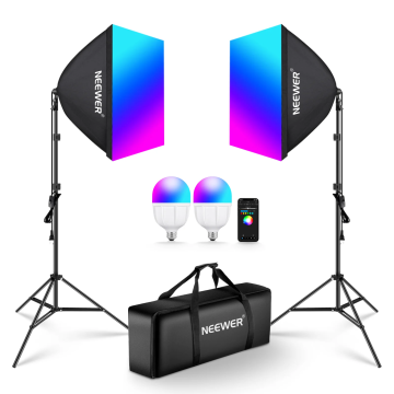 Neewer NK800 RGB Softbox Lighting Kit with App Control